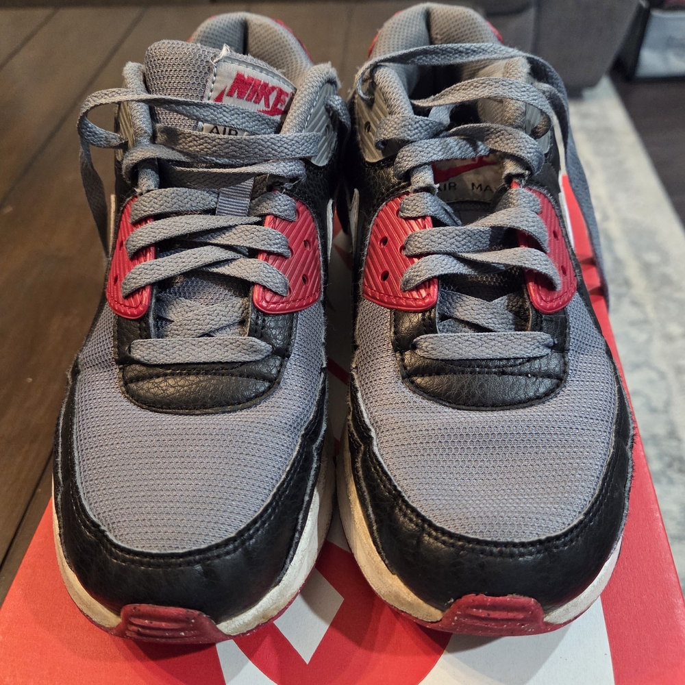 Nike Kids Air Max Sneakers - Gray and Red
